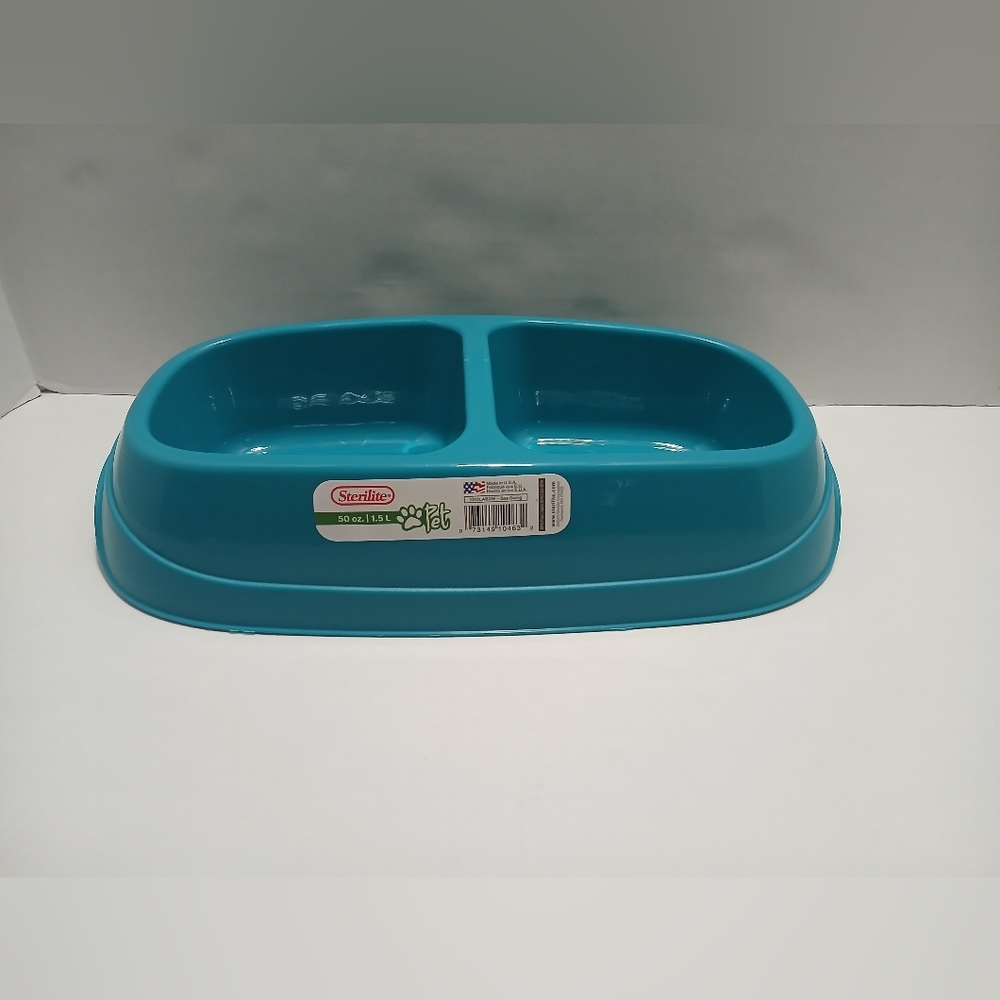 Sterilite Teal Pet Food Bowl